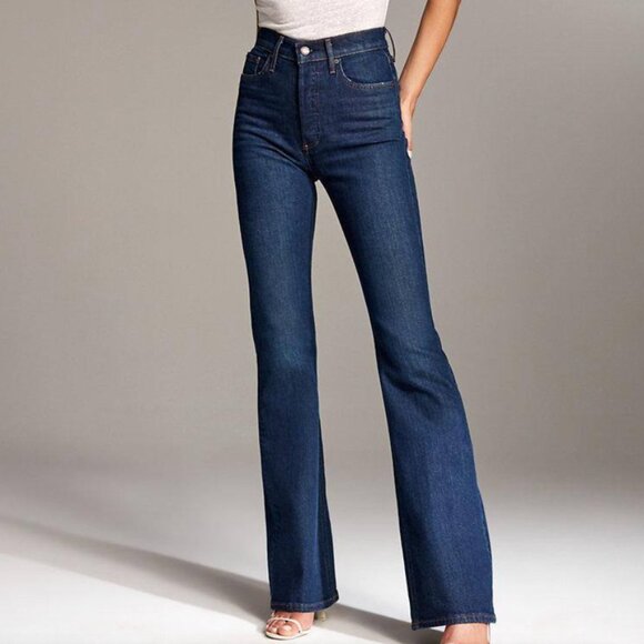 Marianne Flare Denim Forum Aritzia Denim Jeans - Picture 1 of 6